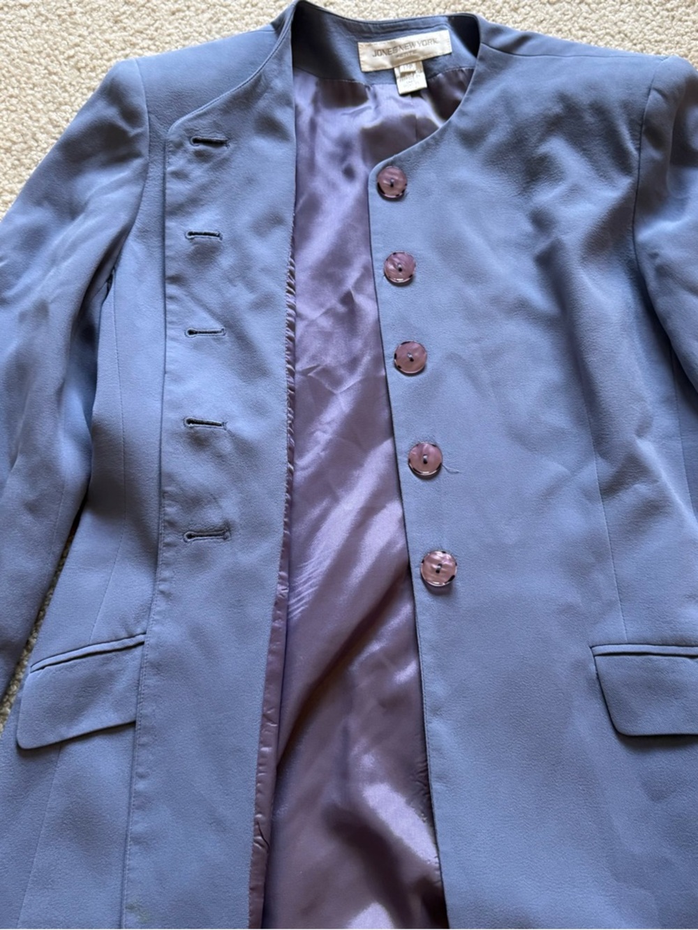 Vintage Jones New York silk blazer - Picture 6 of 14